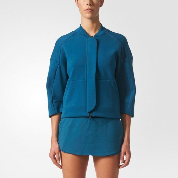 ADIDAS BP9354 Z.N.E. MODERN Knit Bomber  JACKET - Picture 1 of 5